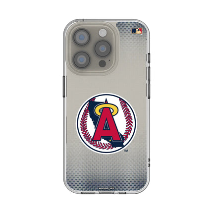 LA Angels 1986-1992 - Cooperstown Collection Linen Clear Phone Case for Apple iPhone
