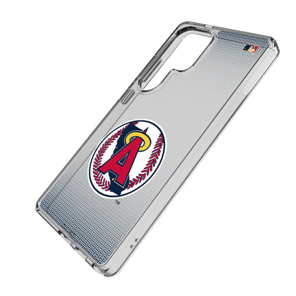 LA Angels 1986-1992 - Cooperstown Collection Linen Clear Phone Case for Samsung Galaxy