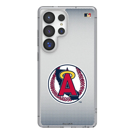 LA Angels 1986-1992 - Cooperstown Collection Linen Clear Phone Case for Samsung Galaxy
