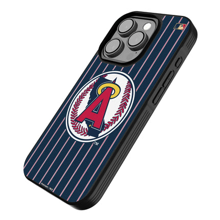 LA Angels 1986-1992 - Cooperstown Collection Pinstripe Bump Phone Case for Apple iPhone