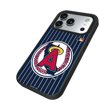 LA Angels 1986-1992 - Cooperstown Collection Pinstripe Bump Phone Case for Apple iPhone