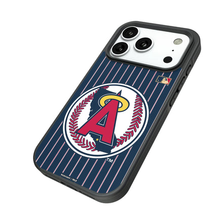 LA Angels 1986-1992 - Cooperstown Collection Pinstripe Bump Phone Case for Apple iPhone