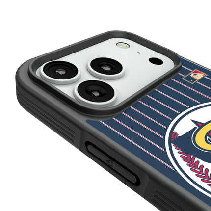 LA Angels 1986-1992 - Cooperstown Collection Pinstripe Bump Phone Case for Apple iPhone
