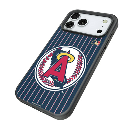 LA Angels 1986-1992 - Cooperstown Collection Pinstripe Bump Phone Case for Apple iPhone