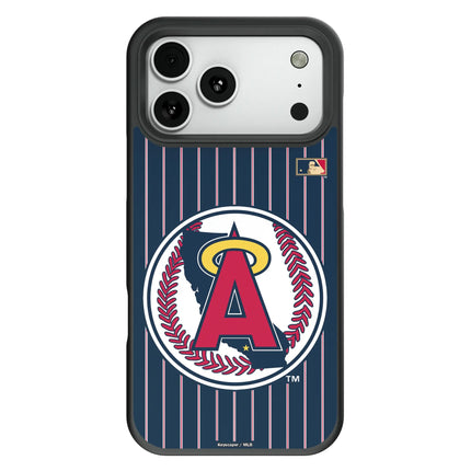 LA Angels 1986-1992 - Cooperstown Collection Pinstripe Bump Phone Case for Apple iPhone