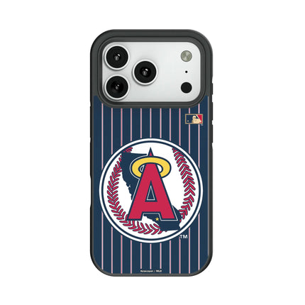 LA Angels 1986-1992 - Cooperstown Collection Pinstripe Bump Phone Case for Apple iPhone