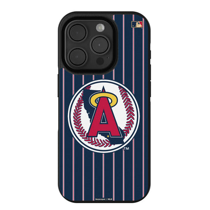 LA Angels 1986-1992 - Cooperstown Collection Pinstripe Bump Phone Case for Apple iPhone
