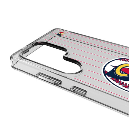 LA Angels 1986-1992 - Cooperstown Collection Pinstripe Clear Phone Case for Samsung Galaxy