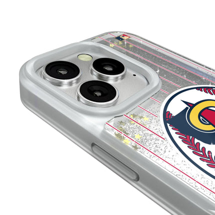 LA Angels 1986-1992 - Cooperstown Collection Pinstripe Glitter Phone Case for Apple iPhone