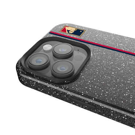 LA Angels 1986-1992 - Cooperstown Collection Sidebar Black Bling Phone Case for Apple iPhone