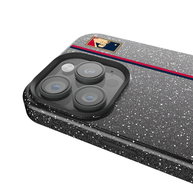 LA Angels 1986-1992 - Cooperstown Collection Sidebar Black Bling Phone Case for Apple iPhone