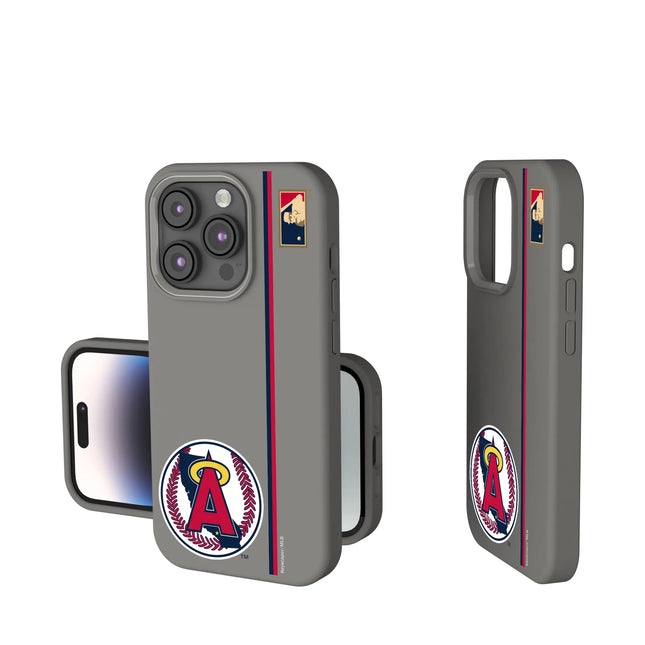 LA Angels 1986-1992 - Cooperstown Collection Sidebar Soft Touch Phone Case for Apple iPhone