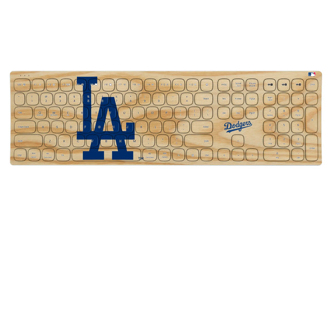 LA Dodgers Baseball Bat Curved Wireless Keyboard