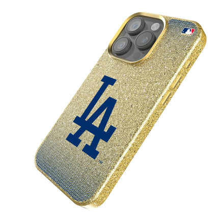 LA Dodgers Linen Bling Phone Case for Apple iPhone
