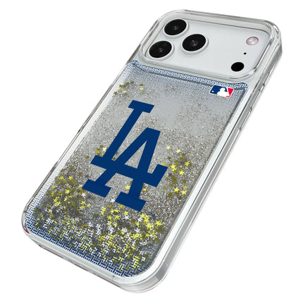 LA Dodgers Linen Glitter Phone Case for Apple iPhone