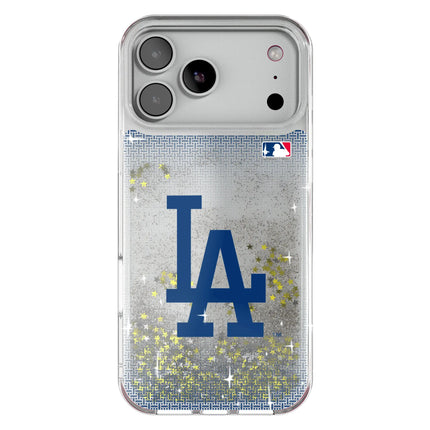 LA Dodgers Linen Glitter Phone Case for Apple iPhone