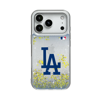 LA Dodgers Linen Glitter Phone Case for Apple iPhone