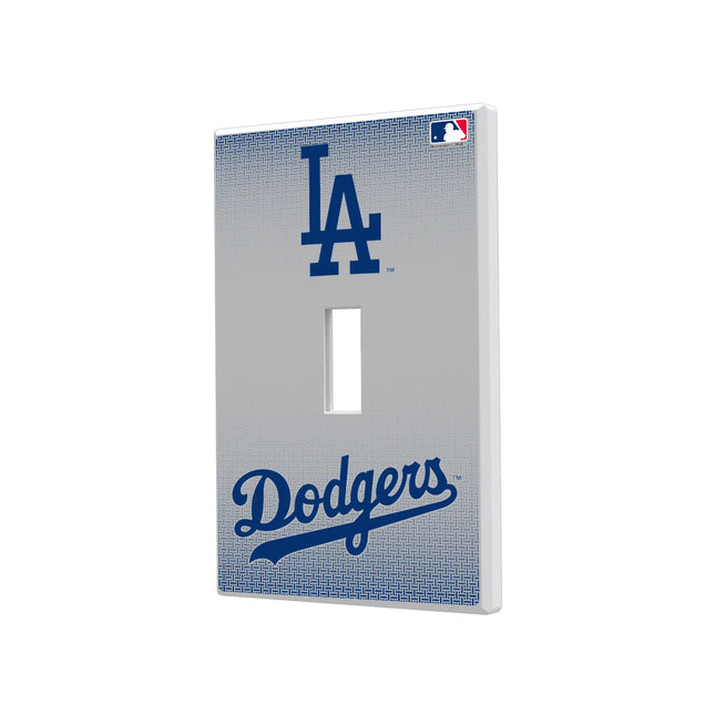 LA Dodgers Linen Hidden-Screw Light Switch Plate