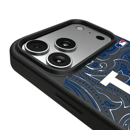 LA Dodgers Paisley MagSafe Compatible Phone Case for Apple iPhone