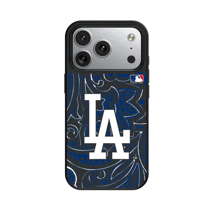 LA Dodgers Paisley MagSafe Compatible Phone Case for Apple iPhone