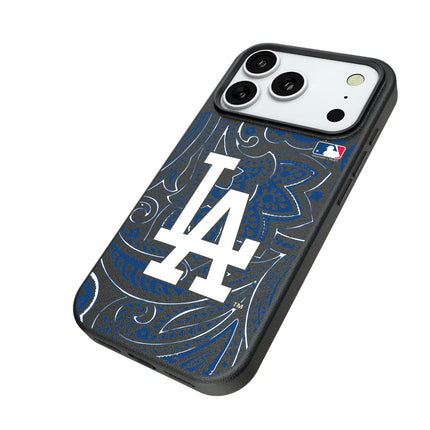 LA Dodgers Paisley MagSafe Compatible Phone Case for Apple iPhone