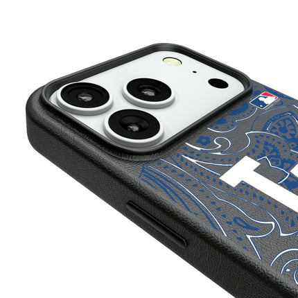 LA Dodgers Paisley MagSafe Compatible Phone Case for Apple iPhone
