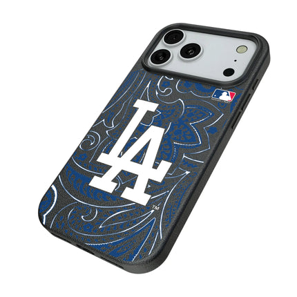 LA Dodgers Paisley MagSafe Compatible Phone Case for Apple iPhone