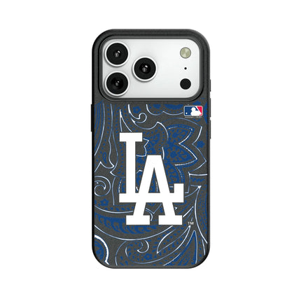 LA Dodgers Paisley MagSafe Compatible Phone Case for Apple iPhone