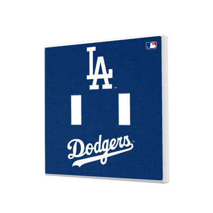 LA Dodgers Solid Hidden-Screw Light Switch Plate