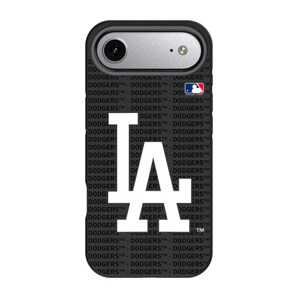 LA Dodgers Text Backdrop Bump Phone Case for Apple iPhone