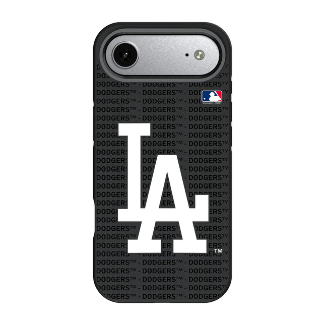 LA Dodgers Text Backdrop Bump Phone Case for Apple iPhone