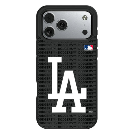 LA Dodgers Text Backdrop Bump Phone Case for Apple iPhone
