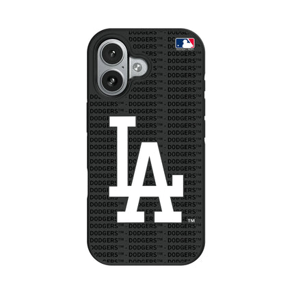 LA Dodgers Text Backdrop Bump Phone Case for Apple iPhone