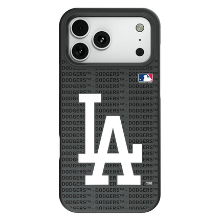 LA Dodgers Text Backdrop Bump Phone Case for Apple iPhone
