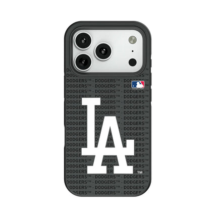 LA Dodgers Text Backdrop Bump Phone Case for Apple iPhone