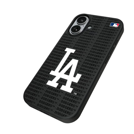 LA Dodgers Text Backdrop MagSafe Compatible Phone Case for Apple iPhone