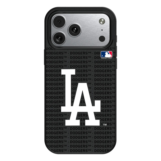 LA Dodgers Text Backdrop MagSafe Compatible Phone Case for Apple iPhone