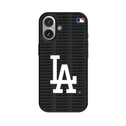 LA Dodgers Text Backdrop MagSafe Compatible Phone Case for Apple iPhone