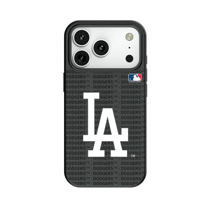 LA Dodgers Text Backdrop MagSafe Compatible Phone Case for Apple iPhone