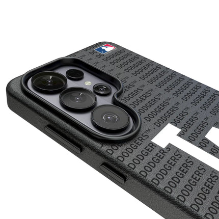 LA Dodgers Text Backdrop MagSafe Compatible Phone Case for Samsung Galaxy