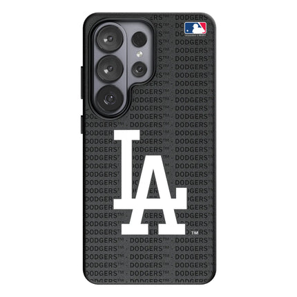 LA Dodgers Text Backdrop MagSafe Compatible Phone Case for Samsung Galaxy