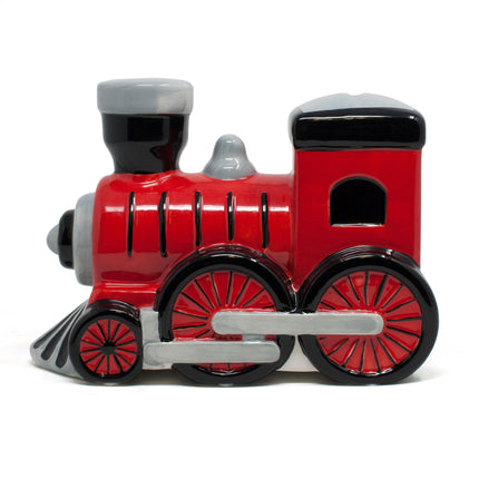 Large Red Train Money Bank