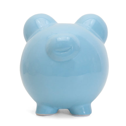 Large Blue Ceramic Piggy Bank