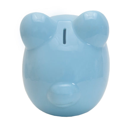 Classic Blue Ceramic Piggy Bank
