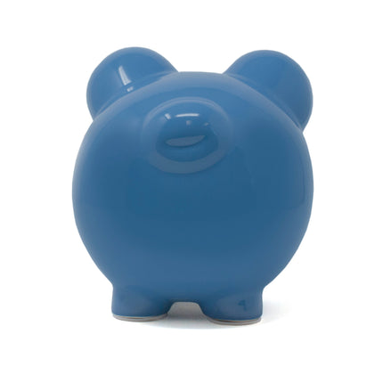 Large Dark Blue Piggy Bank