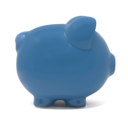 Large Dark Blue Piggy Bank