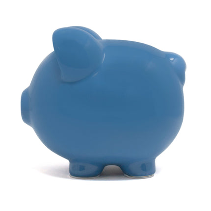 Large Dark Blue Piggy Bank