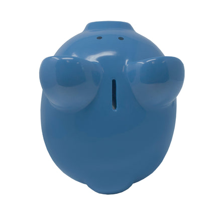 Large Dark Blue Piggy Bank