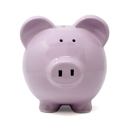 Large Lavender Piggy Bank