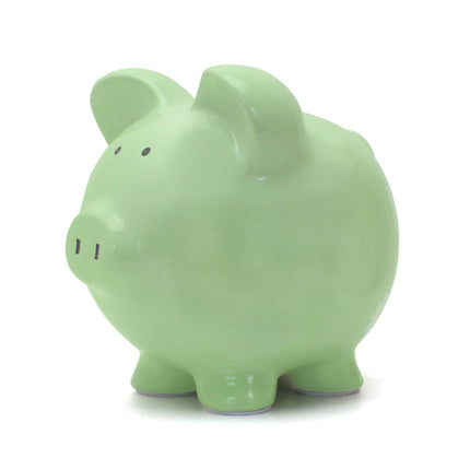 Large Mint Green Piggy Bank